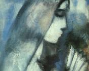 马克 夏加尔 : 带扇子的新娘